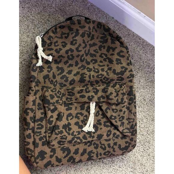 Cheetah print backpack